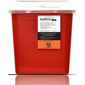 OakRidge Red Sharps Container 2 Gallon